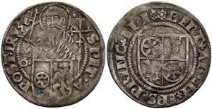 Münzen Schilling, 1493, Berthold von ... 