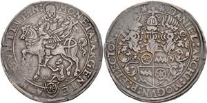 Coins Thaler, 156 (7) ?, dan Brendel from ... 