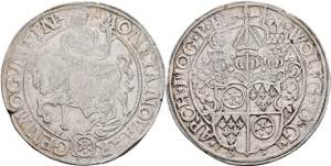 Coins Thaler, 1593, Wolfgang from Dalberg, ... 