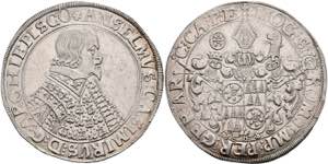 Münzen Taler, 1636, Anselm Casimir von ... 