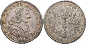 Münzen Dicker Doppeltaler (57,35g), 1674, ... 