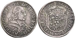 Coins 1 / 2 Guilder (30 kreuzer), 1675, ... 