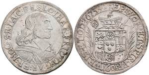 Coins Guilder (60 kreuzer), 1675, Lothar ... 