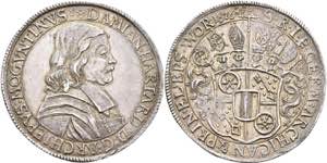 Coins Thaler, 1676, Damian Hartard of the ... 