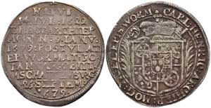 Coins 1 / 8 thaler, 1679, Karl Heinrich from ... 