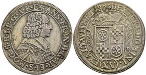 Coins 15 kreuzer, 1690, Anselm Franz from ... 