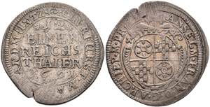 Münzen 1/12 Taler, 1691, Anselm Franz von ... 