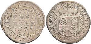 Münzen 12 Kreuzer, 1693, Anselm Franz von ... 