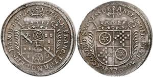 Coins 1 / 8 thaler, 1695, Lothar Franz from ... 