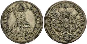 Münzen Batzen (4 Kreuzer), 1698, Lothar ... 