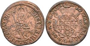 Coins Batzen (4 kreuzer), 1700, copper ... 
