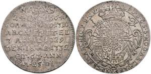 Münzen 1/4 Taler, 1732, Franz Ludwig von ... 