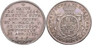 Coins 1 / 4 thaler, 1743, Franz Ludwig from ... 