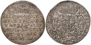 Münzen 1/8 Taler, 1732, Franz Ludwig von ... 