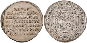 Münzen 1/8 Taler, 1743, Philipp Karl von ... 