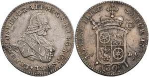 Coins 30 kreuzer, 1765, Emmerich Joseph from ... 