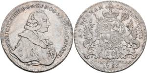 Coins Thaler, 1765, Emmerich Joseph from ... 