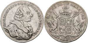Coins Thaler, 1765, Emmerich Joseph from ... 