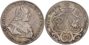 Münzen 1/2 Taler, 1766, Emmerich Joseph von ... 