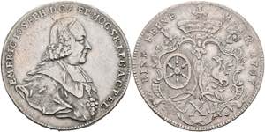 Coins Thaler, 1767, Emmerich Joseph from ... 