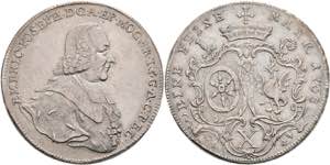 Coins Thaler, 1768, Emmerich Joseph from ... 