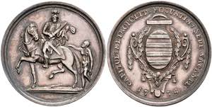 Coins 1 / 4 show thaler, 1774, sede vacante, ... 