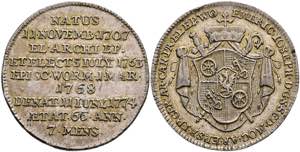 Münzen 1/6 Taler, 1774, Emerich Joseph von ... 