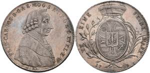 Münzen 1/2 Taler, 1796, Friedrich Karl ... 