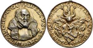 Medals Gilded silver medal (diameter ... 