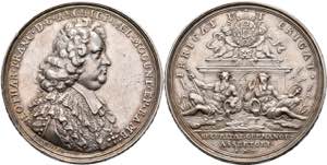 Medals Lothar Franz from Schönborn, silver ... 