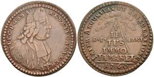 Medals Copper medal (diameter approximate ... 