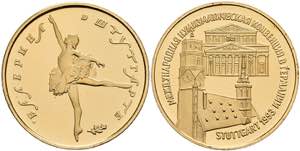 Coins Russia Gold medal in 50 Rouble size, ... 