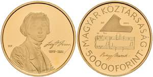 Hungary 50000 forint, Gold, 2011, Franz ... 