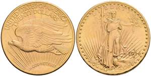 USA 20 Dollars Gold, 1914, Double Eagle, ... 