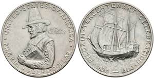 Coins USA 1 / 2 Dollar, 1920, Pilgrim ... 