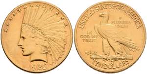 USA 10 Dollars, Gold, 1926, Philadelphia, ... 