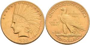 Coins USA 10 Dollars, Gold, 1926, ... 