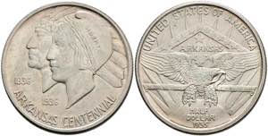 USA 1/2 Dollar, 1935, D, Arkansas, KM 168, ... 