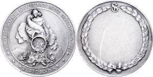 Medallions Germany after 1900 Silver plated ... 
