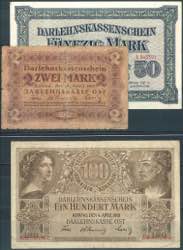 Banknoten Deutsche Besetzung 1. Weltkrieg ... 