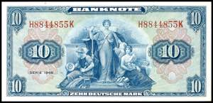 Geldscheine Bank deutscher Länder 10 ... 