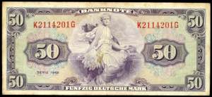 Geldscheine Bank deutscher Länder 50 ... 