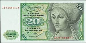 Geldscheine Deutsche Bundesbank 20 Deutsche ... 
