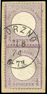 German Reich 1 / 4 Groschen gray violet, ... 