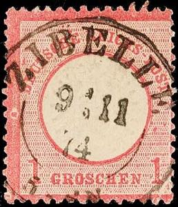German Reich 1 Gr. Carmine with a strong ... 