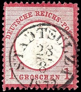 German Reich 1 Gr. Carmine, clear and almost ... 