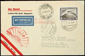 Zeppelinpost nach Sieger 1931, Polarfahrt, ... 