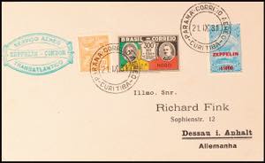 Zeppelin Mail 1931, 2. SAF, Brazilian post, ... 