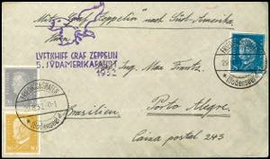 Zeppelin Mail 1932, 5. South America flight, ... 