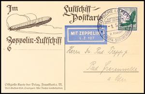 Zeppelin Mail 1935, 2. SAF, board mail ... 